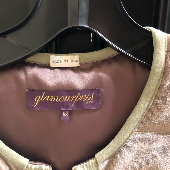 Glamourpuss NYC Embellished Puffer Vest - Picture 2 of 5